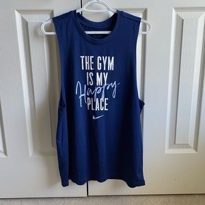 The gym is my happy place, tank.